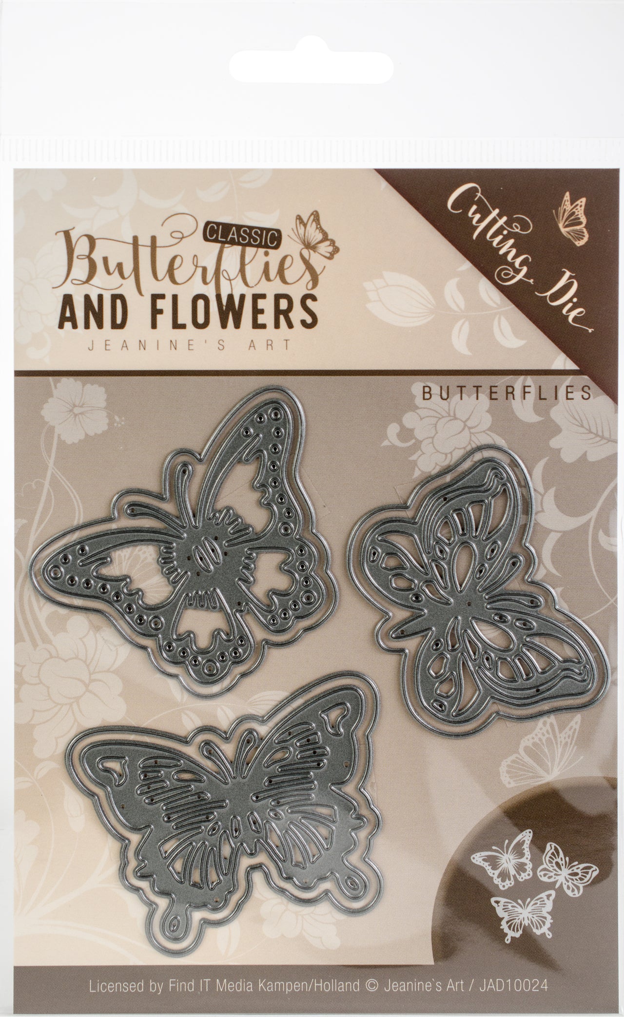 Find It Trading Jeanine's Art Die - Butterflies, Butterflies & Flowers