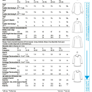 Butterick Misses' Top B6857 - Sewing Pattern