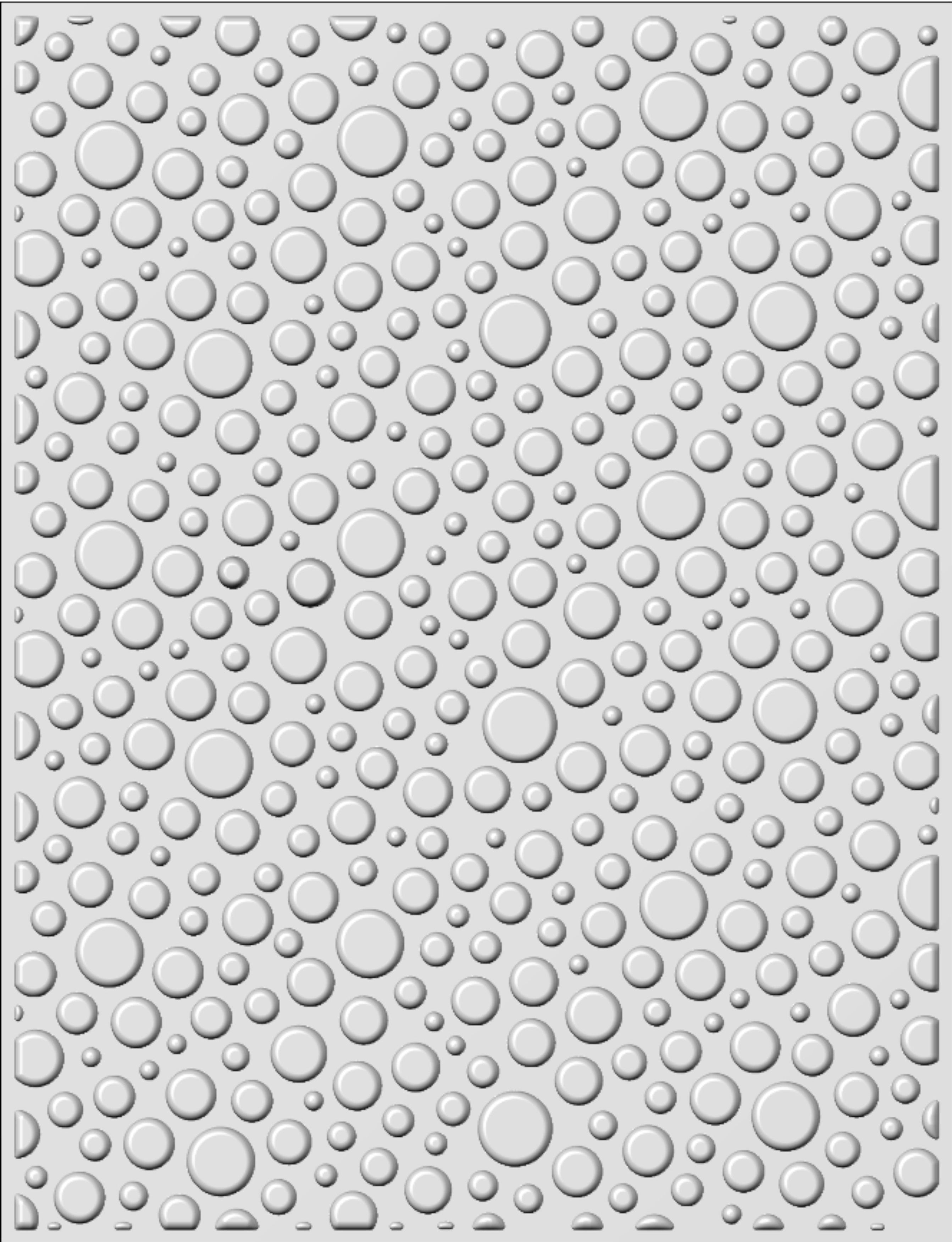 Creative Expressions 3D Embossing Folder 5.75"X7.5" - Bubble Burst