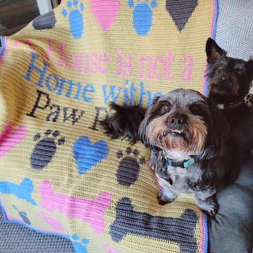Paw Prints Dog Blanket