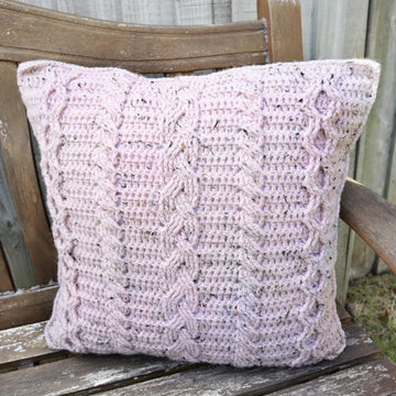 Cosy with Crochet Cables Cushion