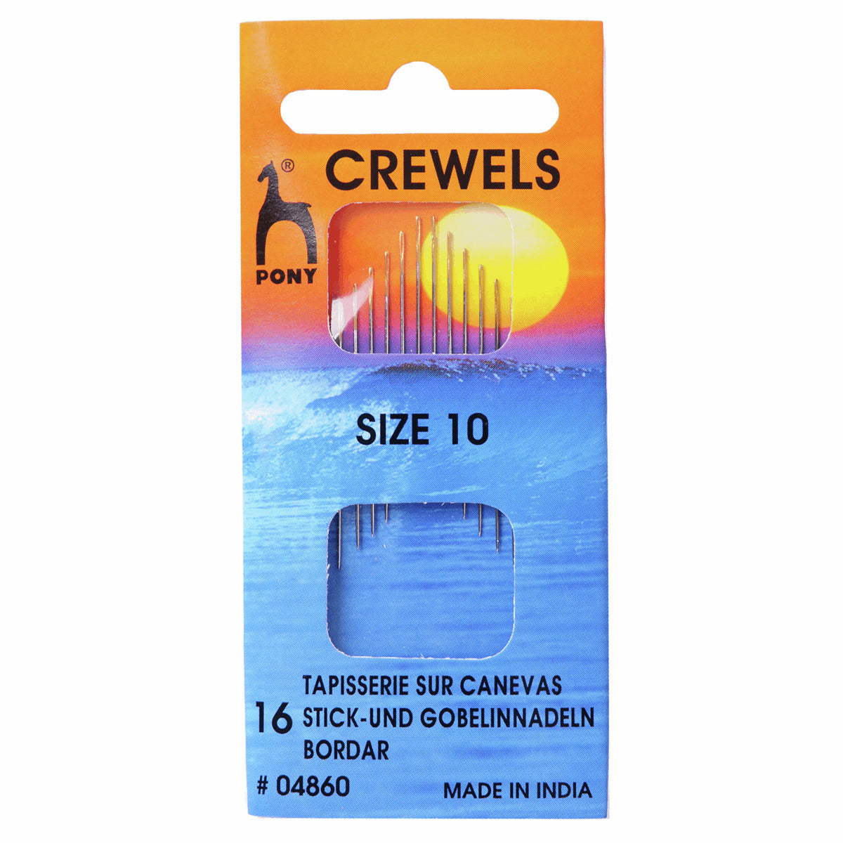 Pony Embroidery/Crewel Needles Size 10