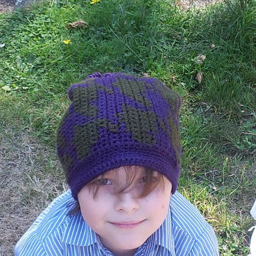 Sack Beanie - Houndstooth Print