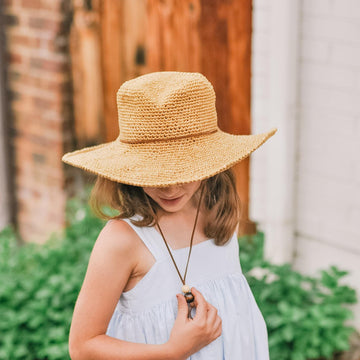Cleo Wide Brim Fedora - Kids