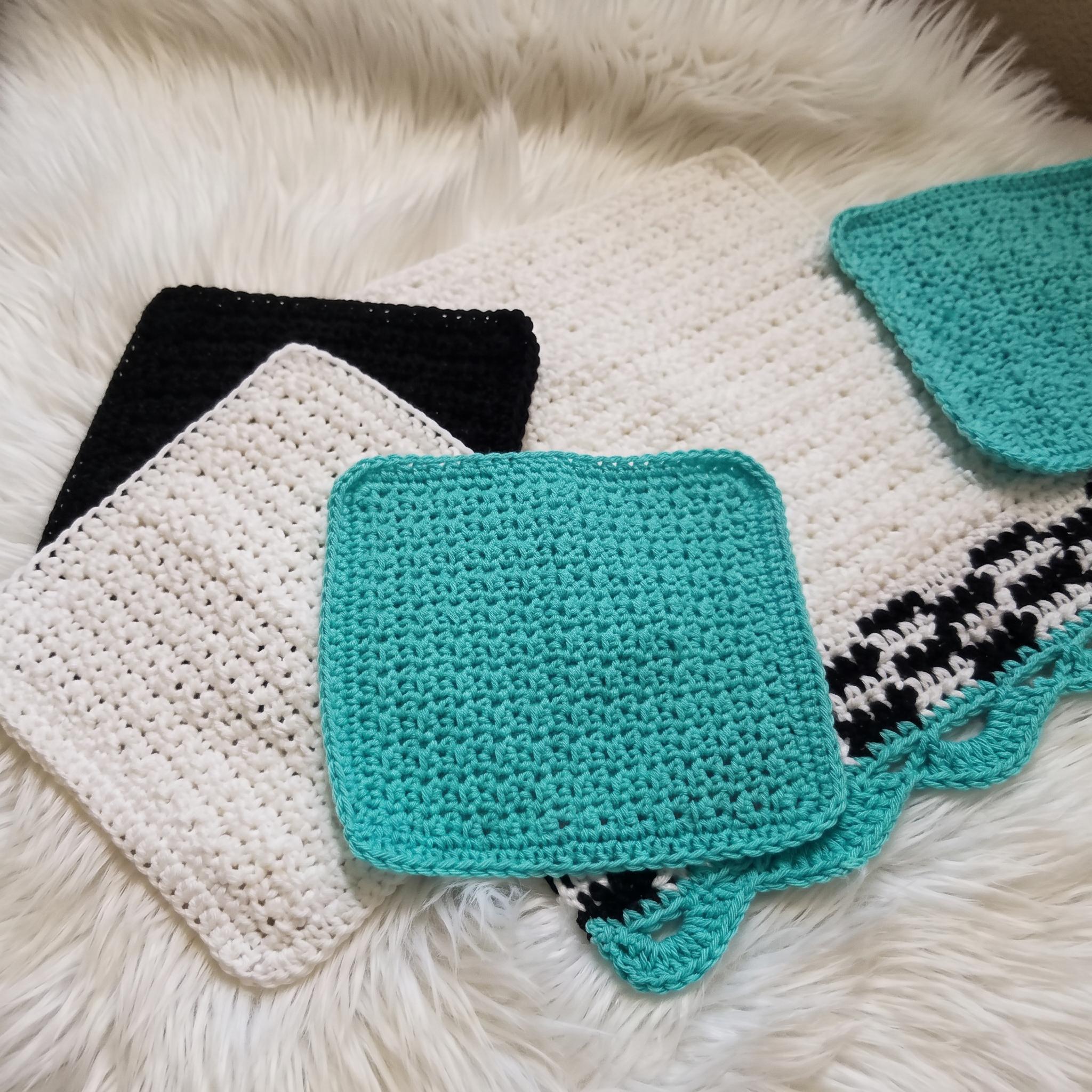 Crochet Tea Towel and Set
