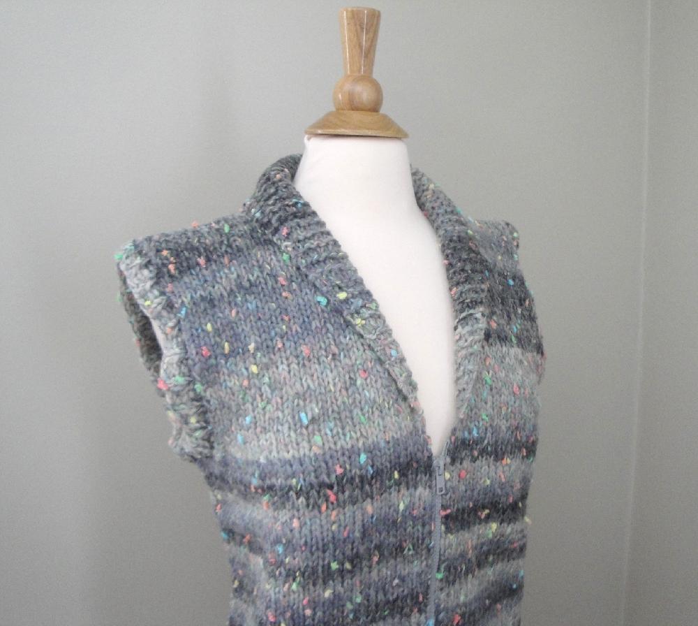 Chunky Shawl Collar Vest