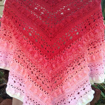 Crimson Crush Shawl