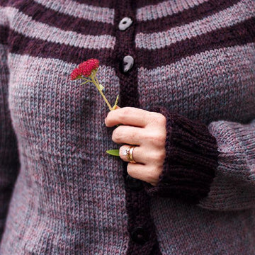 Striped Yoke Cardigan