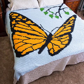 Mini C2C Butterfly Blanket