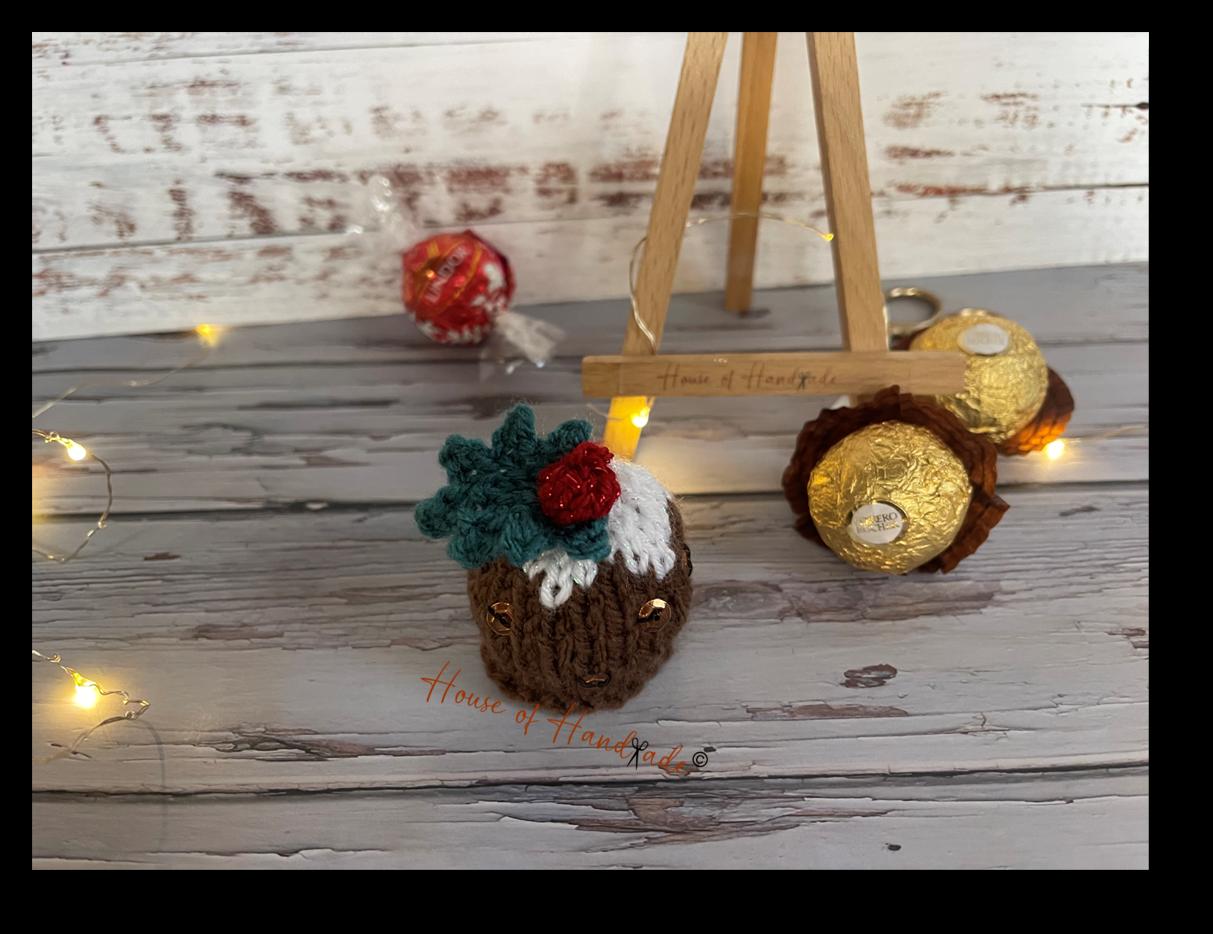 Christmas Pudding Ferrero Rocher Knitting Pattern