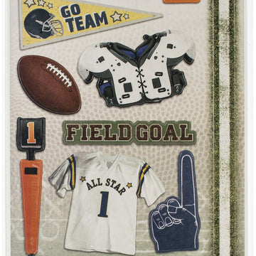 Paper House Cardstock Sticker 2/Pkg - Football