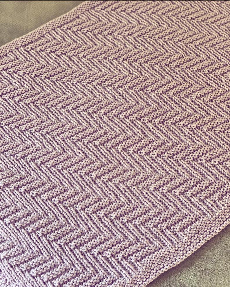 Aran Heartbeat blanket