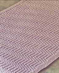 Aran Heartbeat blanket