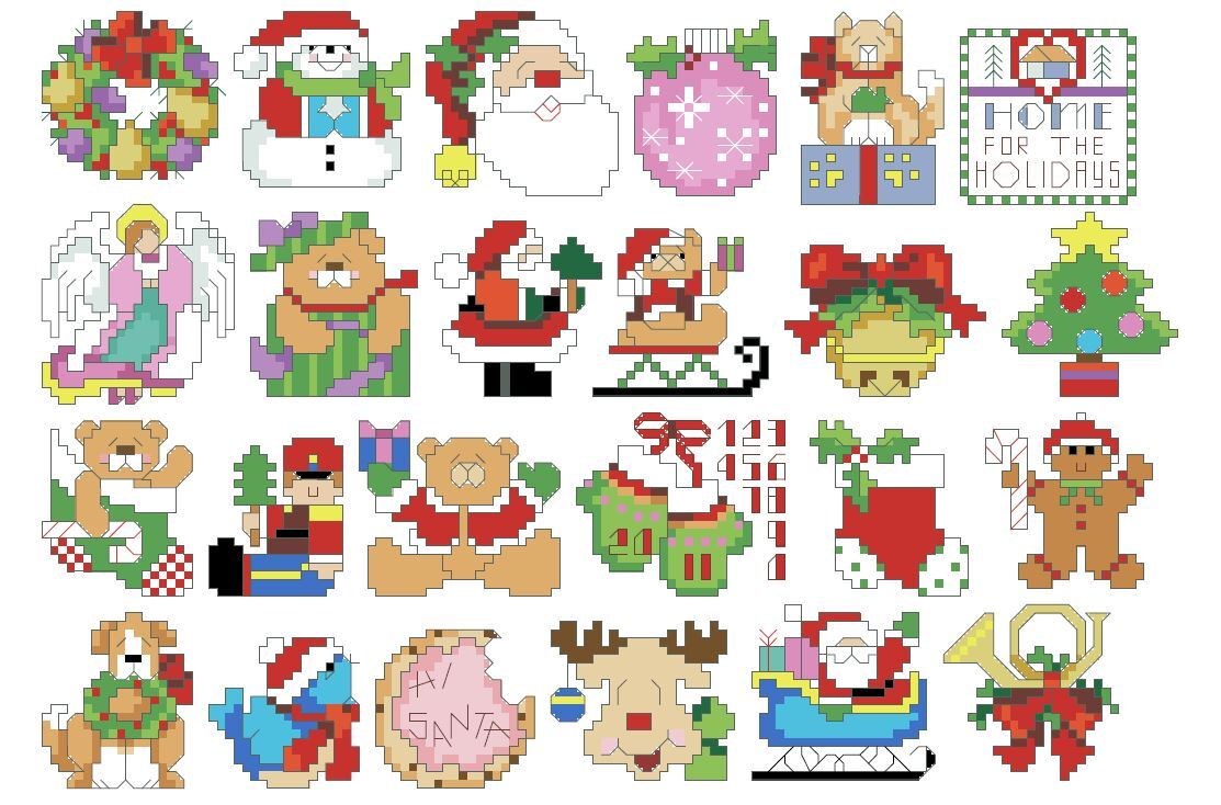 Tiny Christmas Ornaments - PDF