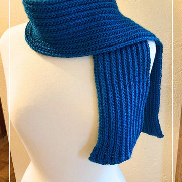 Beginner Easy Ribbed Knit Look Crochet Scarf Pattern