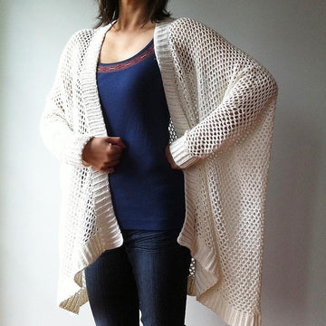 Angela - easy trendy cardigan (crochet)