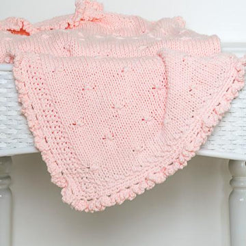 Rosebuds and Ruffles Baby Blanket