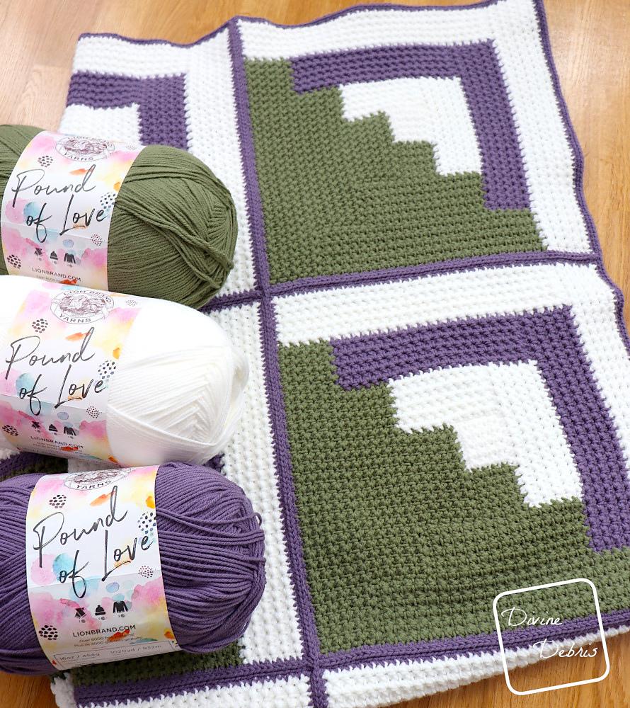 Mountain Log Cabin Blanket