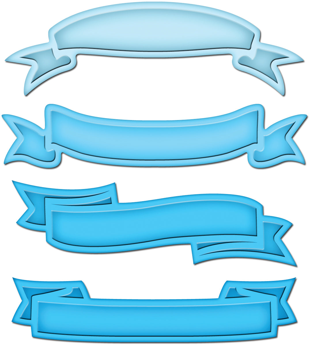 Spellbinders Shapeabilities Dies - Ribbon Banners