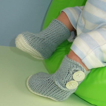 Baby 2 Button Booties