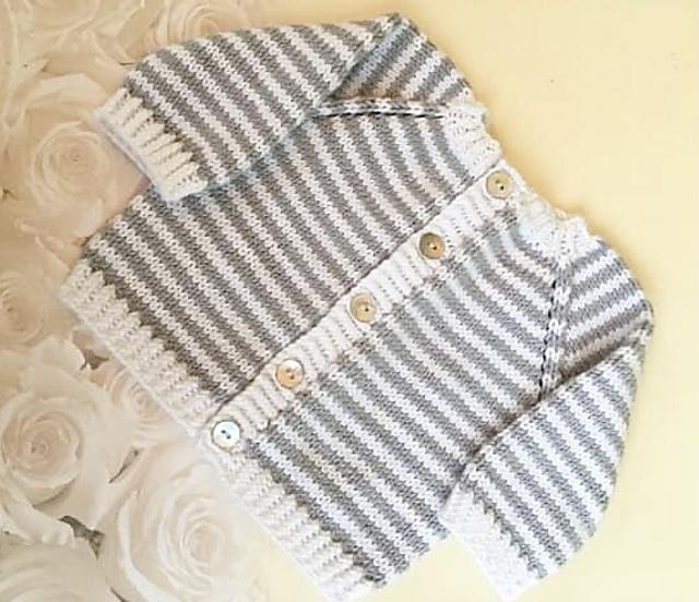 Striped Baby Party Cardi