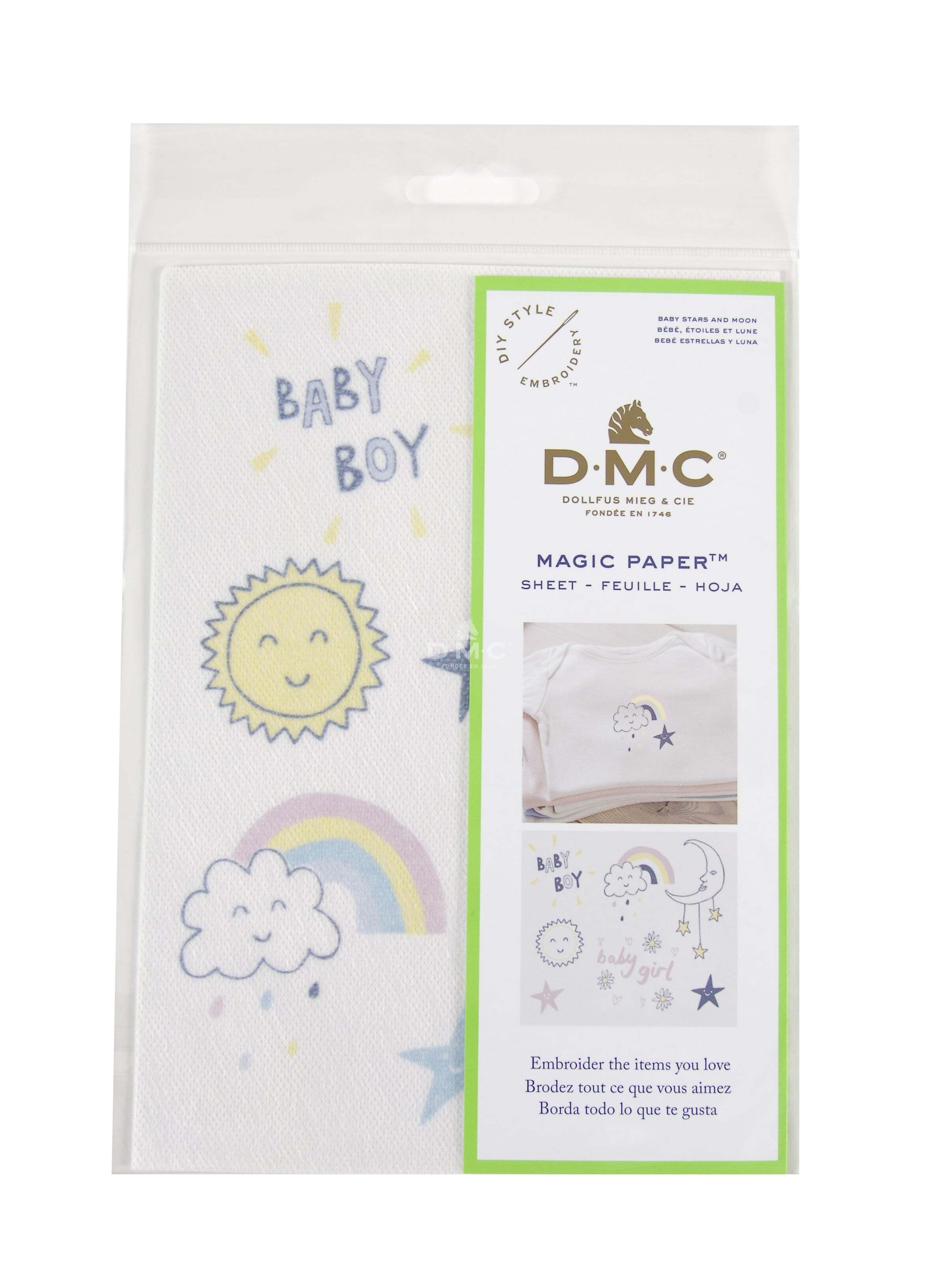 DMC Baby Boy Magic Sheet A5 - 210 x 148mm
