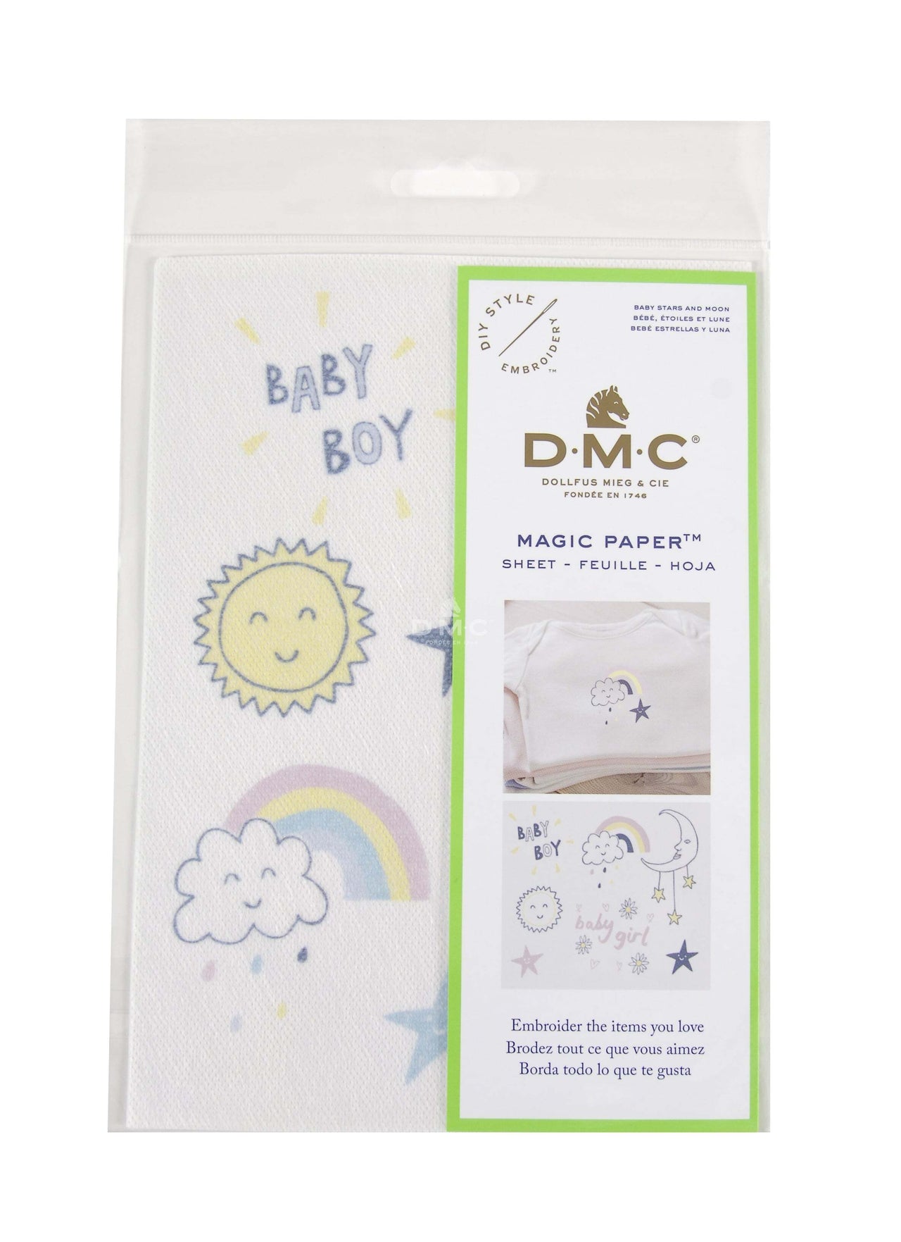 DMC Baby Boy Magic Sheet A5 - 210 x 148mm