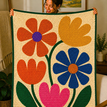 Wildflower Baby Blanket