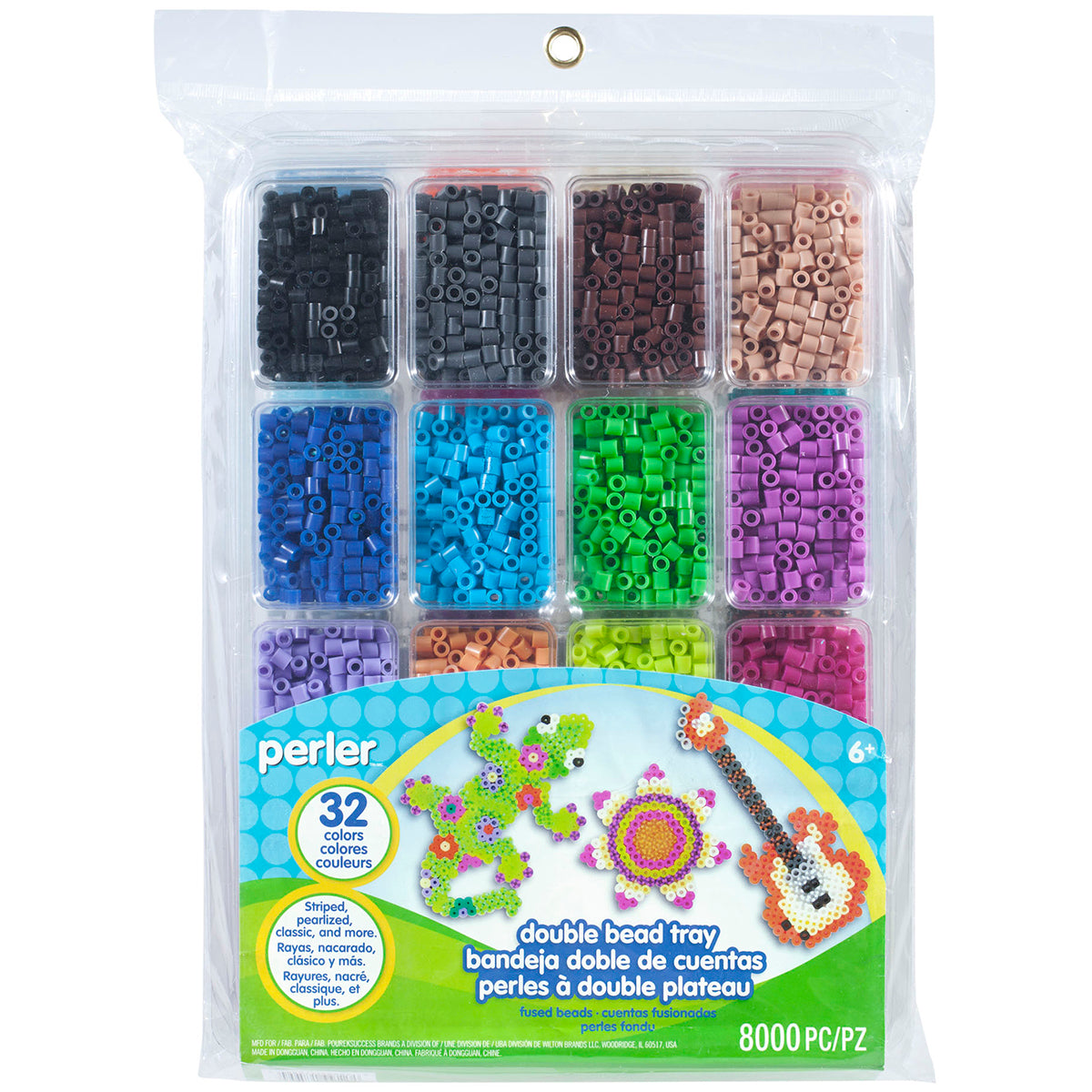Perler Fused Double Bead Tray 8,000/Pkg - 143840