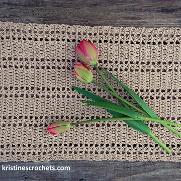 Maytime Table Runner Written Pattern
