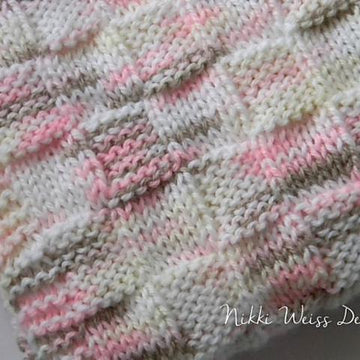 Little Bo Peep Basket Weave Baby Blanket