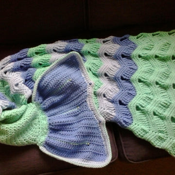 Mermaid Tail Crochet Blanket
