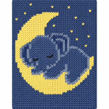Elephant Baby Chunky Blanket Pattern : Finger Knitting Tutorial (PDF Pattern)