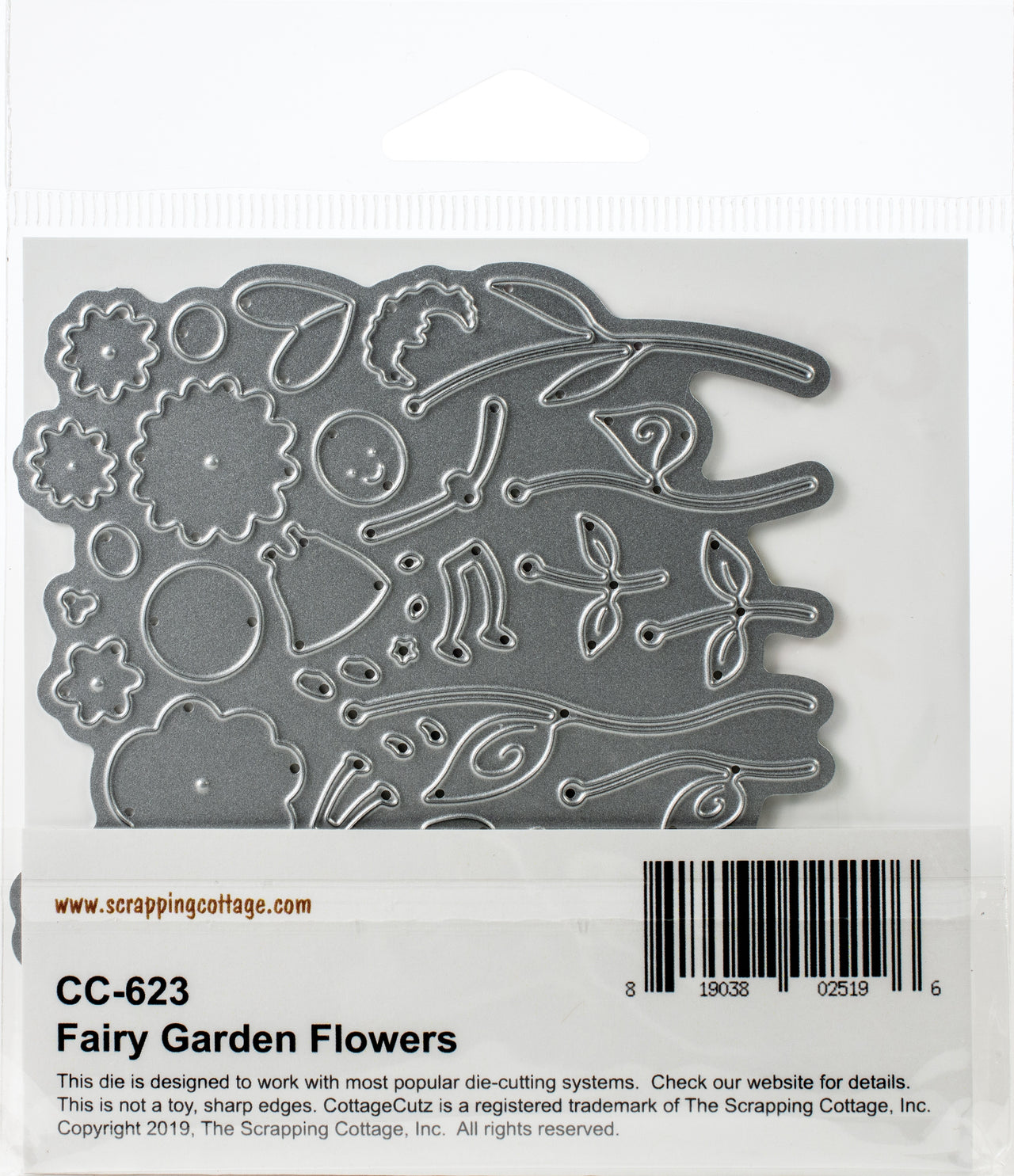 CottageCutz Dies - Fairy Garden Flowers 3"X3.5"