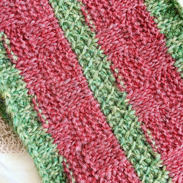 Tunisian Crossed Basketweave Cowl