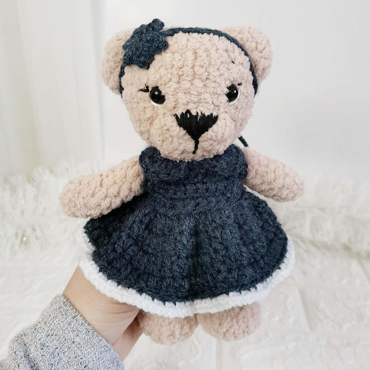 Plush Teddy Bear in Dress
