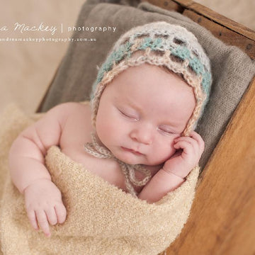 Easy Newborn Mohair Bonnet