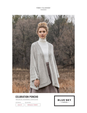 Blue Sky Fibers Celebration Poncho PDF