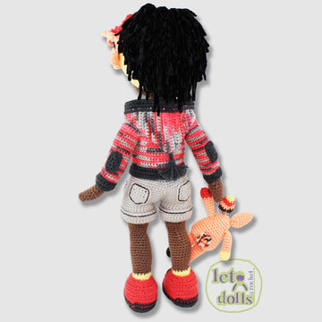 21 inch crochet doll pattern PDF, Large amigurumi doll, Khira