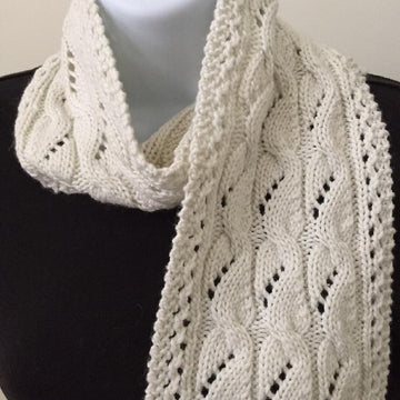 The Phoebe Lacy Cabled Scarf