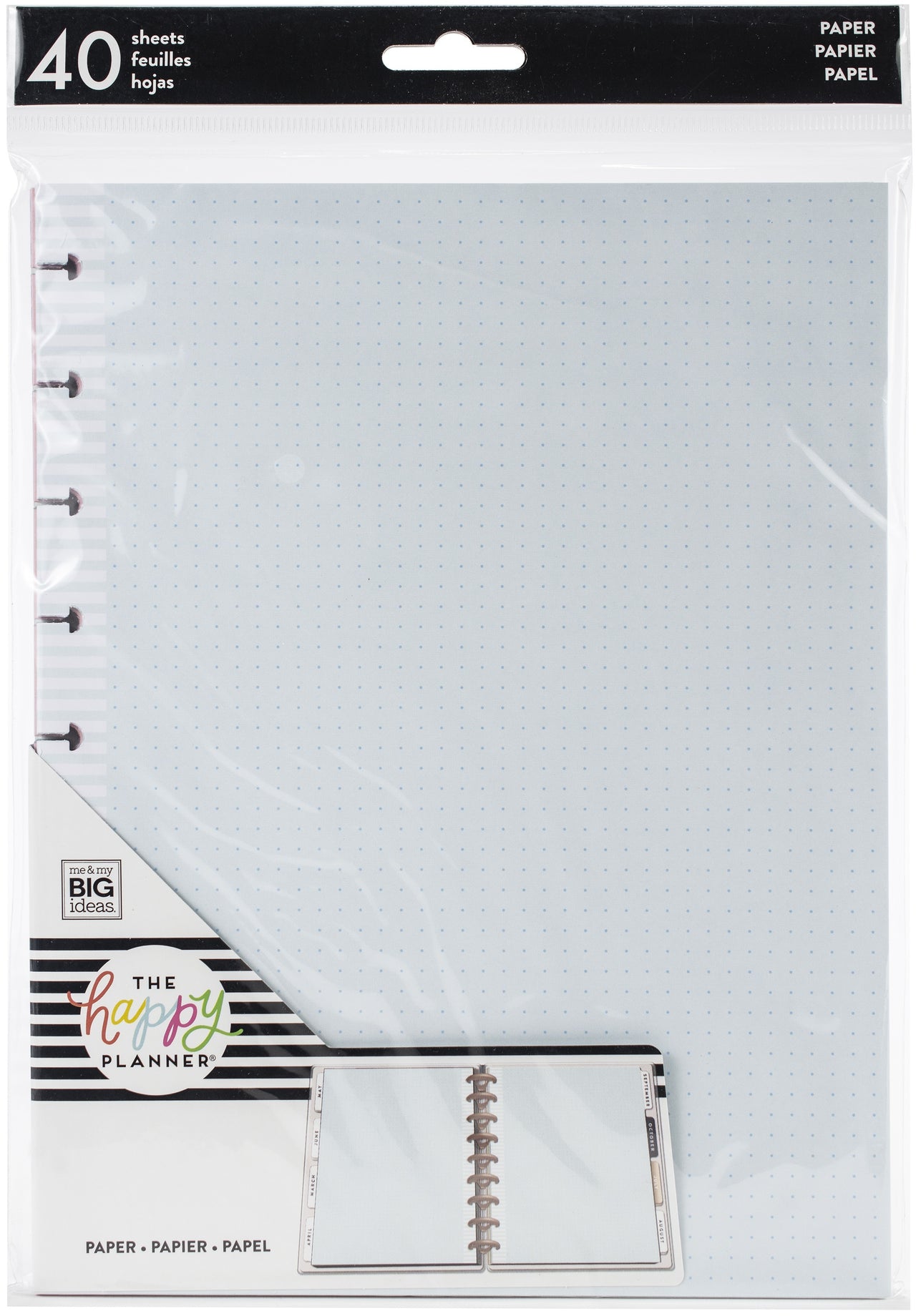 Happy Planner Medium Fill Paper 40/Pkg - Happy Journal Dot Grid