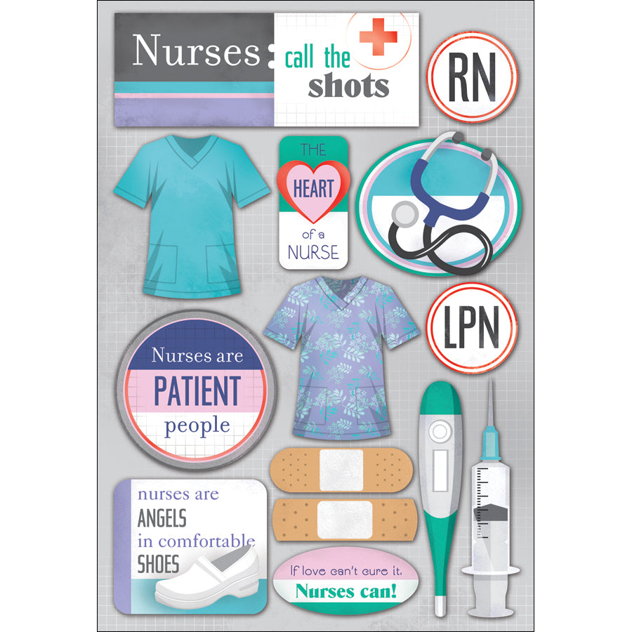 Karen Foster Cardstock Stickers - Nurses