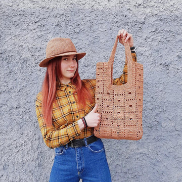 Hobo raffia bag Country