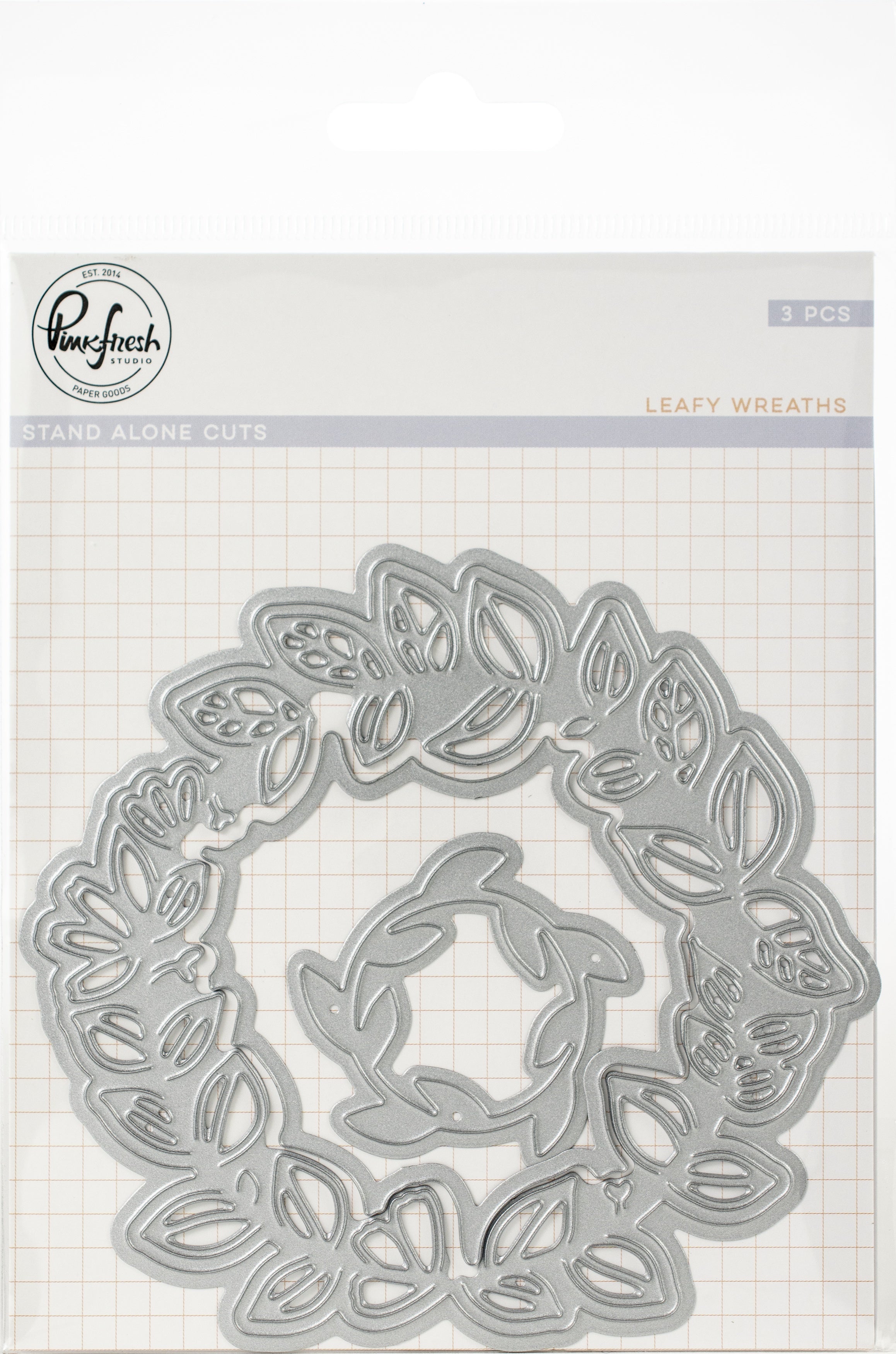 Pinkfresh Studio Die - Leafy Wreaths