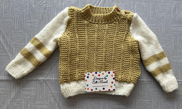 Rhidian Baby Jumper Knitting Pattern 6-36 months approx
