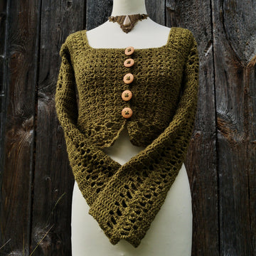 Olivia Crop Lace Cardigan