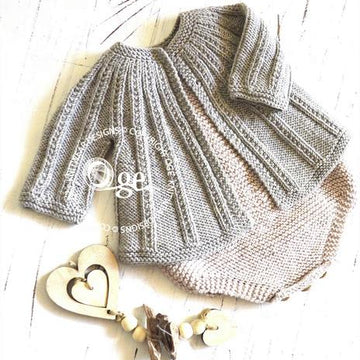 Seamless Top Down Cardigan and Onesie - P094