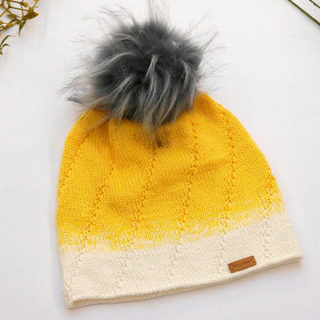 Mütze LIMON mit Bommel oder Beanie - 2in1 - No.183