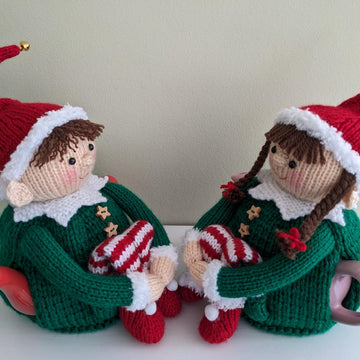 Cheeky elves 2 cup tea cosy