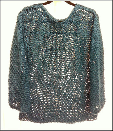 Cotton Mesh Sweater (allsquareknits)